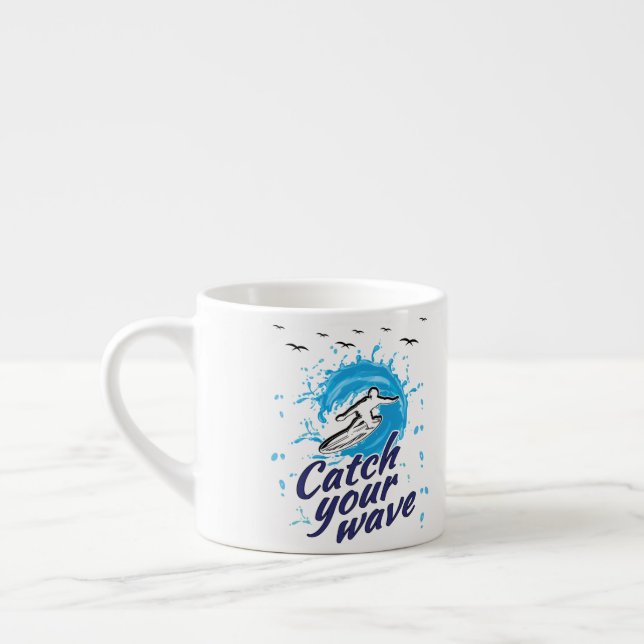Taza De Espresso Atrapar tu ola (Izquierda)