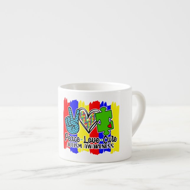Taza De Espresso Autism Awareness-Espresso Mug (Derecha)