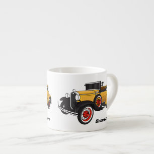 Taza De Espresso Auto amarillo clásico 1931