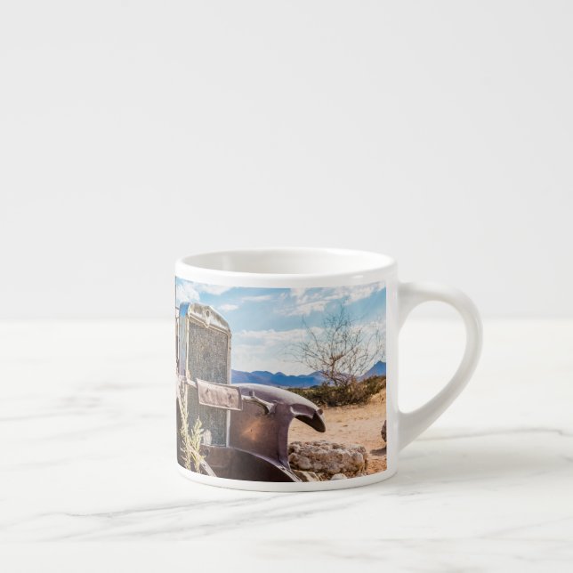 Taza De Espresso Auto viejo y abandonado #3 en Solitaire, Namibia (Derecha)