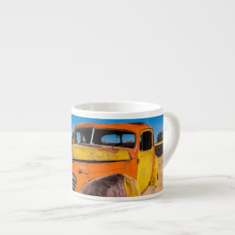 Taza De Espresso Auto viejo y abandonado en Solitaire, Namibia