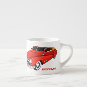 Taza De Espresso Automóvil rojo clásico de 1948