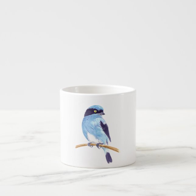 Taza De Espresso Ave azul (Frente)