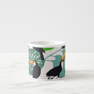 Taza De Espresso Ave Turca: Patrón de hojas de palmera