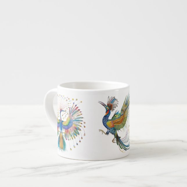 Taza De Espresso Aves bailarinas del paraíso (Izquierda)