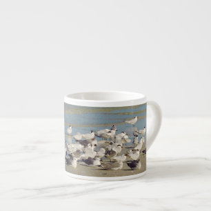 Taza De Espresso Aves en la peluca del Espresso de la Playa