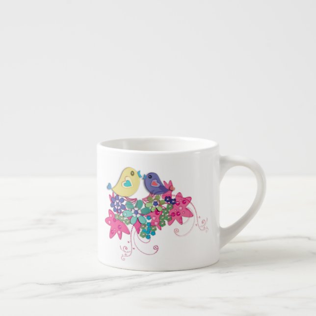 Taza De Espresso Aves, vidrio (Derecha)