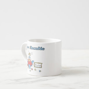 Taza De Espresso Avión Nueva tía de camisetas y regalos de niños