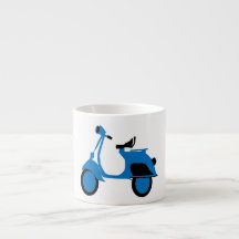 Azul de la vespa