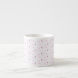 Taza De Espresso Azul Rosa Estrellas Moradas Espacio Cósmico Cielo