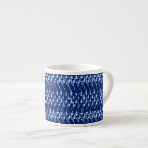Taza De Espresso Azul y blanco a orillas del mar