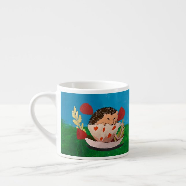 Taza De Espresso Baby Hedgehog (Izquierda)