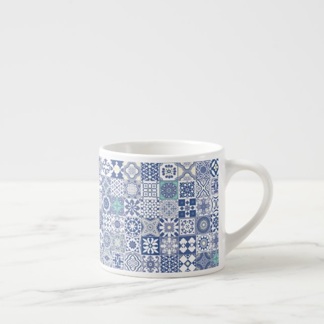Taza De Espresso Baldosa azul marroquí (Derecha)
