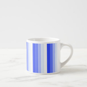 Taza De Espresso Bandas de sombra azules reales