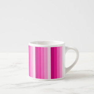 Taza De Espresso Bandas de sombra rosadas calientes