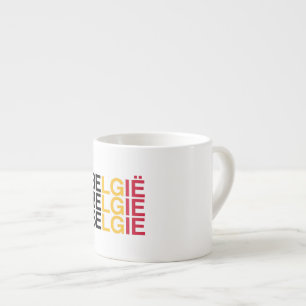 Taza De Espresso Bandera BÉLGICA