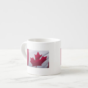 Taza De Espresso Bandera canadiense.