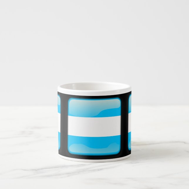 Taza De Espresso Bandera de Argentina (Frente)