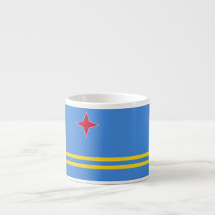 Taza De Espresso Bandera de Aruba