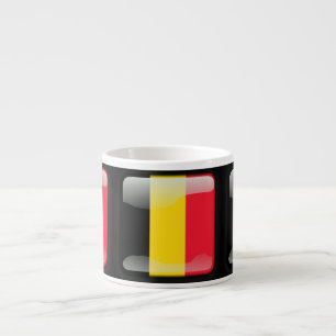 Taza De Espresso Bandera de Bélgica