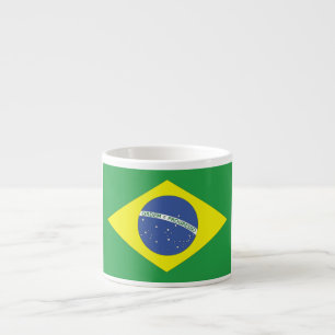 Taza De Espresso Bandera de Brasil