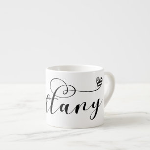 Taza De Espresso Bandera de Bretaña en el corazón, bretón