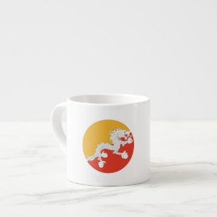 Taza De Espresso Bandera de Bután