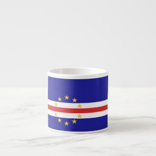 Taza De Espresso Bandera de Cabo Verde