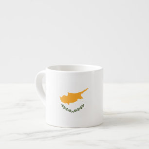 Taza De Espresso Bandera de Chipre