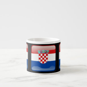 Taza De Espresso Bandera de Croacia