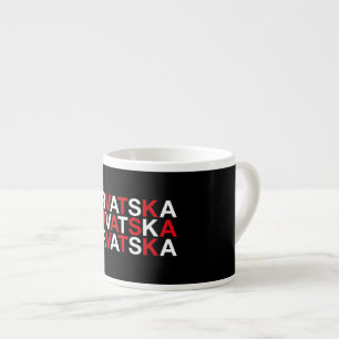 Taza De Espresso Bandera de CROACIA