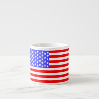 Taza De Espresso Bandera de EE. UU. Totalmente Impresa