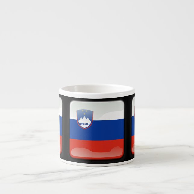 Taza De Espresso Bandera de Eslovenia (Frente)