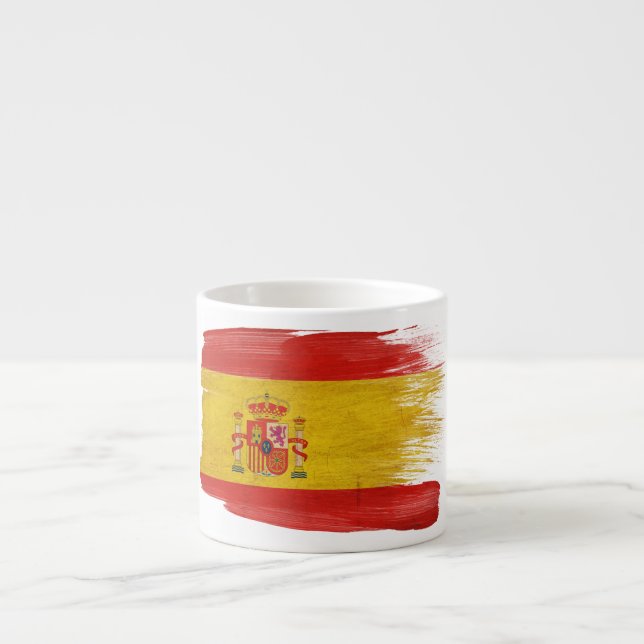 Taza De Espresso Bandera de España (Frente)