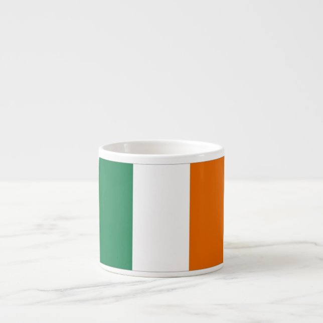 Taza De Espresso Bandera de Irlanda (Frente)