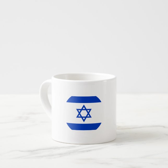 Taza De Espresso Bandera de Israel (Izquierda)