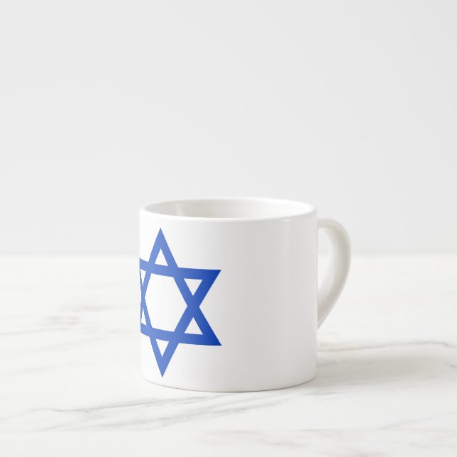 Taza De Espresso Bandera de Israel (Derecha)