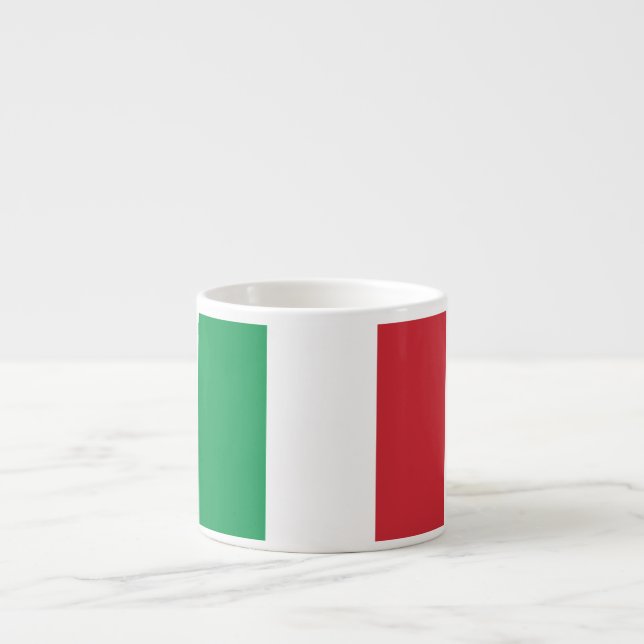 Taza De Espresso Bandera de Italia (Frente)