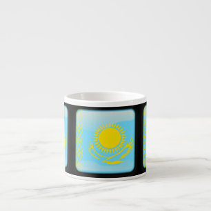 Taza De Espresso Bandera de Kazajistán