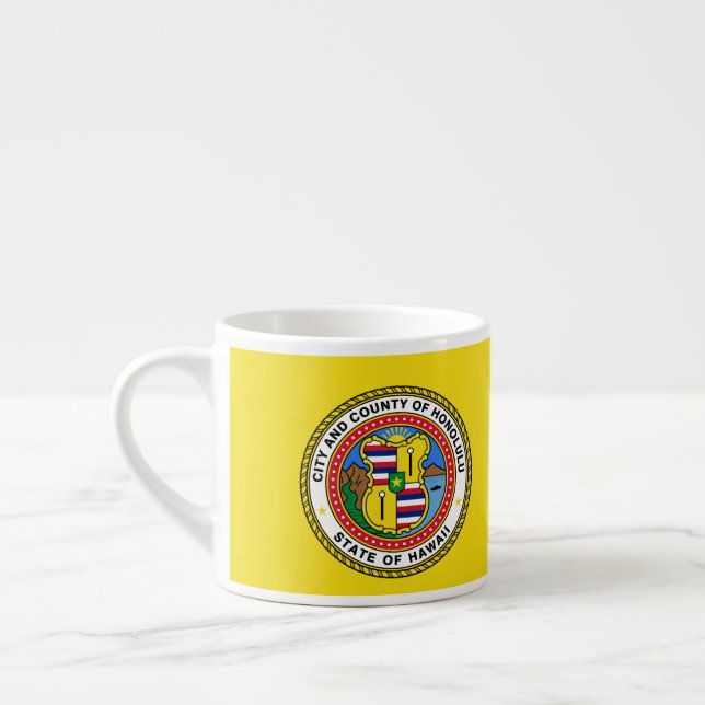 Taza De Espresso Bandera de la ciudad de Honolulu, Copa de Espresso (Izquierda)