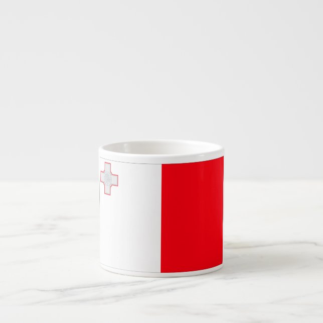 Taza De Espresso Bandera de Malta (Frente)