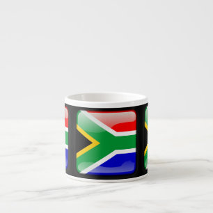 Taza De Espresso Bandera de Sudáfrica