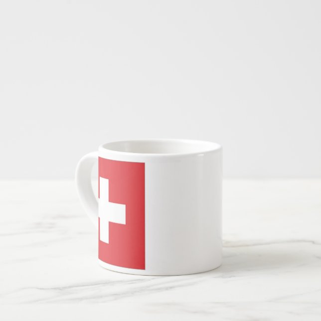 Taza De Espresso Bandera de Suiza (Izquierda)