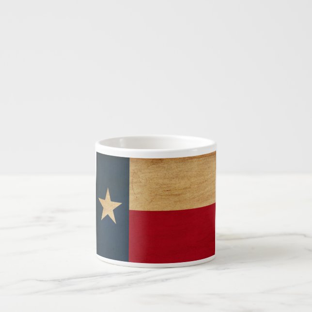 Taza De Espresso Bandera de Tejas (Frente)