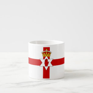 Taza De Espresso Bandera de ultramar de Irlanda del Norte