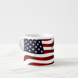 Taza De Espresso Bandera estadounidense