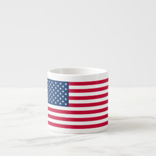 Taza De Espresso Bandera estadounidense Espresso Mug