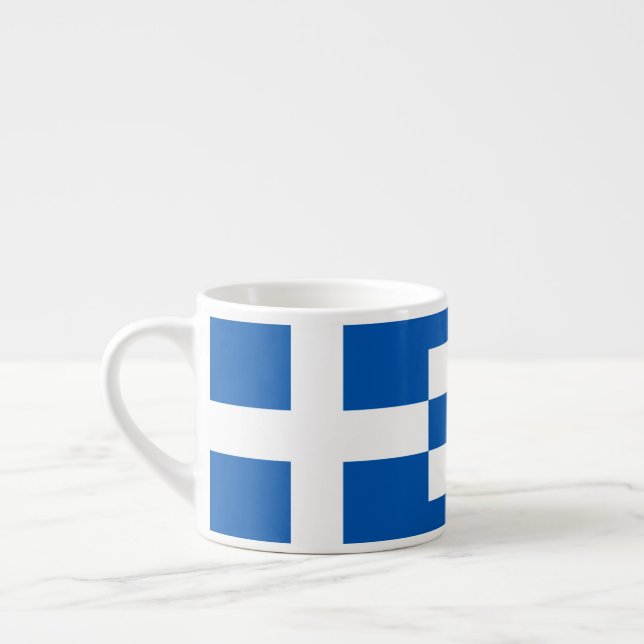 Taza De Espresso Bandera griega (Izquierda)