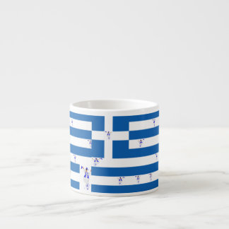 Taza De Espresso Bandera griega Mug Espresso con la de Evzone