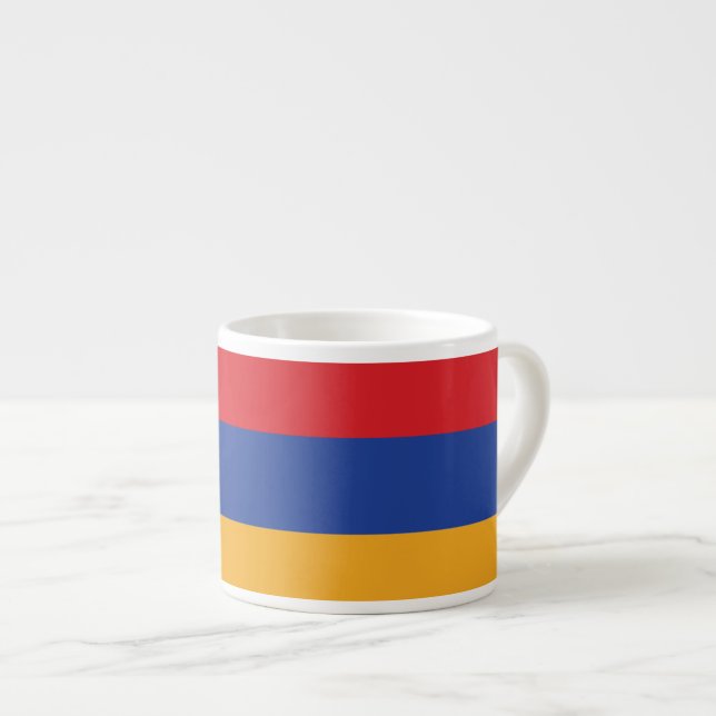 Taza De Espresso Bandera llana de Armenia (Derecha)
